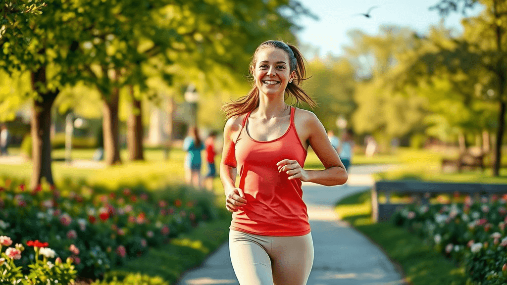 면역력 강화를 위한 운동, 공원 조깅