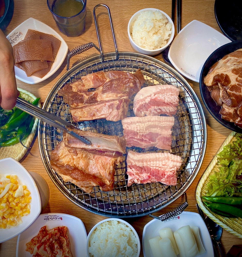 고기 구운 모습