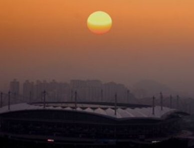 마포 월드컵경기장 해돋이 일출