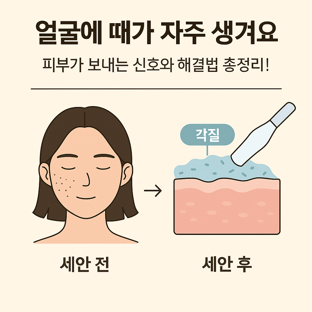 얼굴 때 제거 방법 루틴