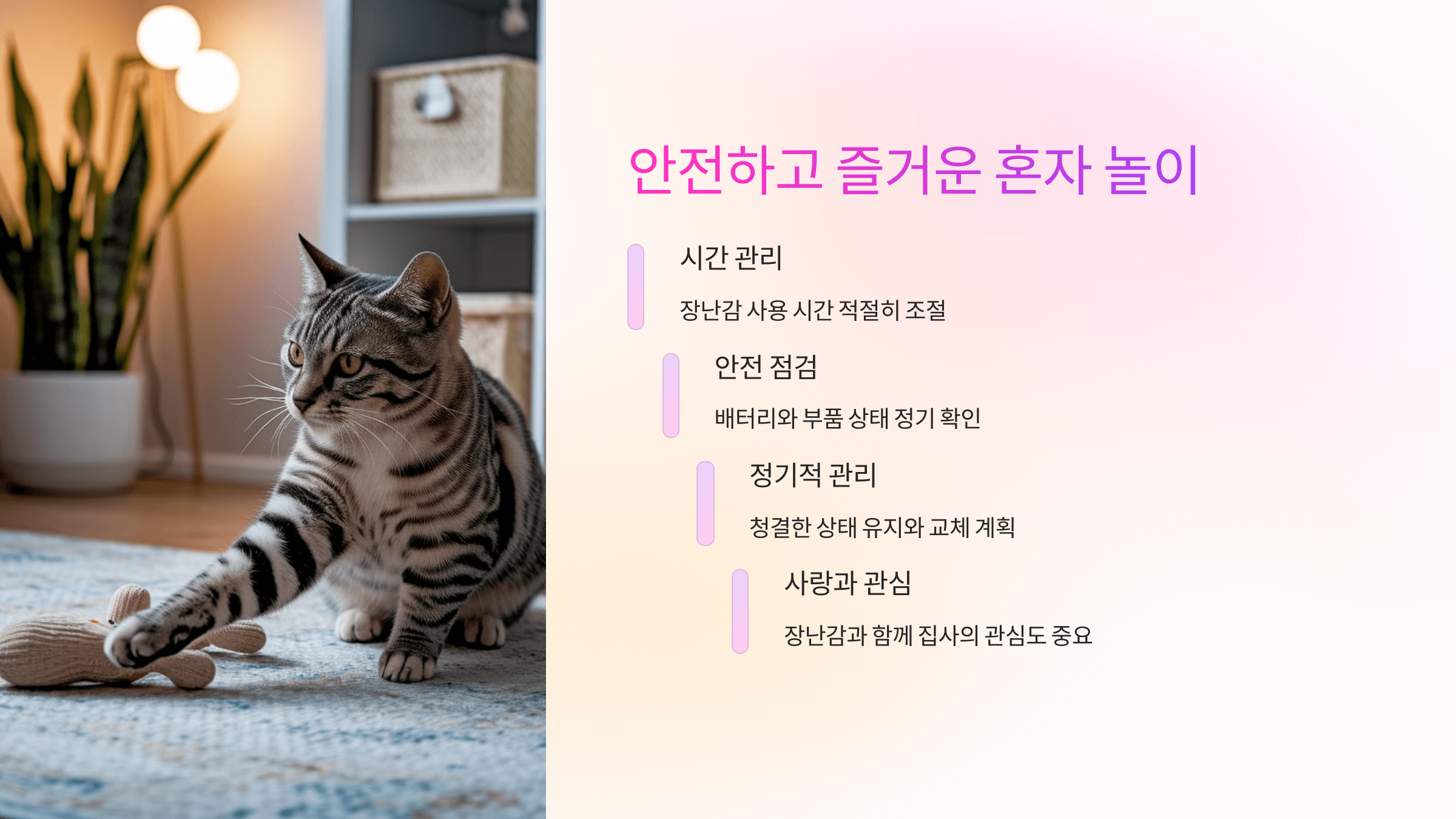 혼자 놀기 좋은 고양이 장난감 추천 