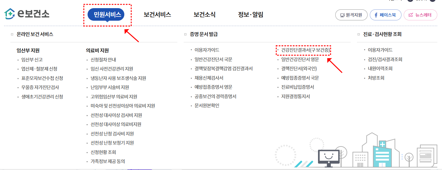 보건증 발급방법 인터넷발급 검사항목