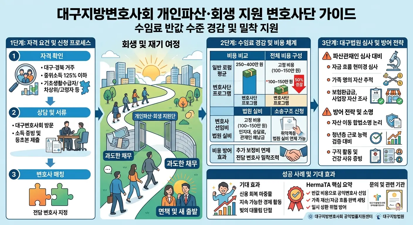 개인파산 대구지방변호사회 개인파산회생 지원 변호사단 관련 이미지
