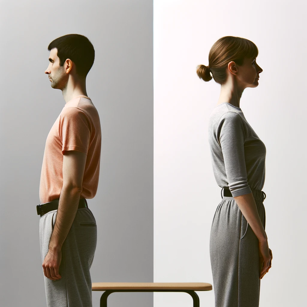 골반전방경사 비교 사진