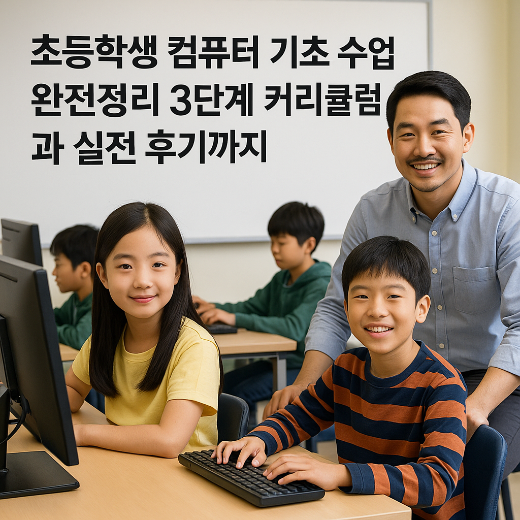 초등학생 컴퓨터 기초 수업 완전정리 3단계 커리큘럼과 실전 후기까지