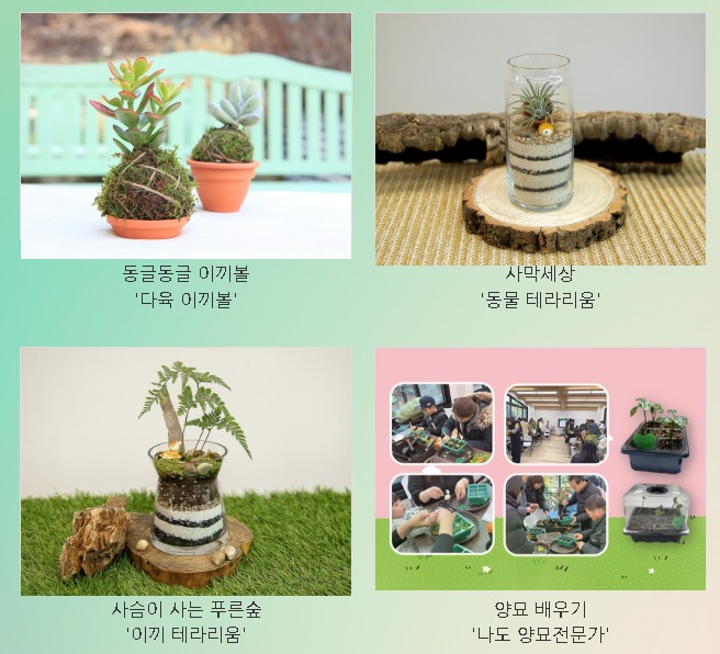 아침고요수목원 프로그램 안내