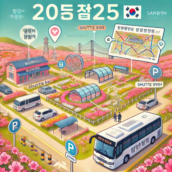 군포 철쭉축제 교통, 주차 관련이미지