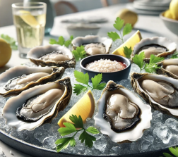 굴전과 신선한 생굴 요리