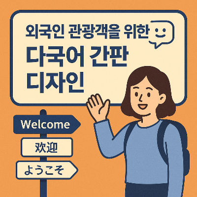 외국인 관광객을 위한 다국어 간판 디자인 전략