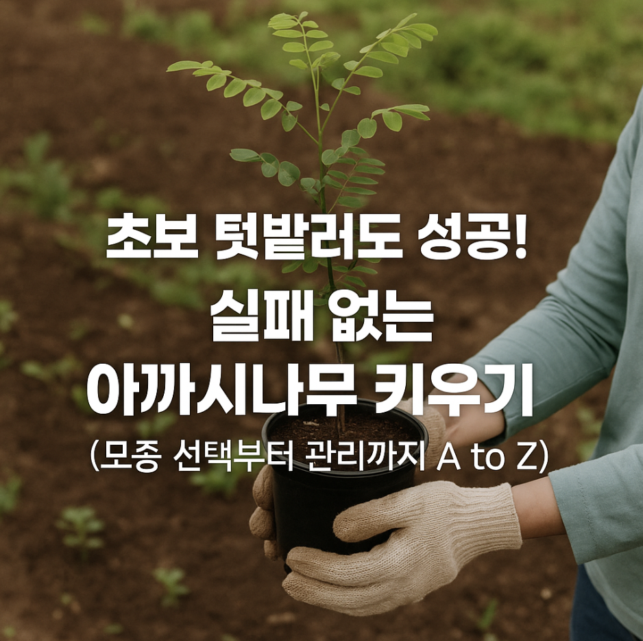 초보 텃밭러도 성공! 실패 없는 아까시나무 키우기 (모종 선택부터 관리까지 A to Z)