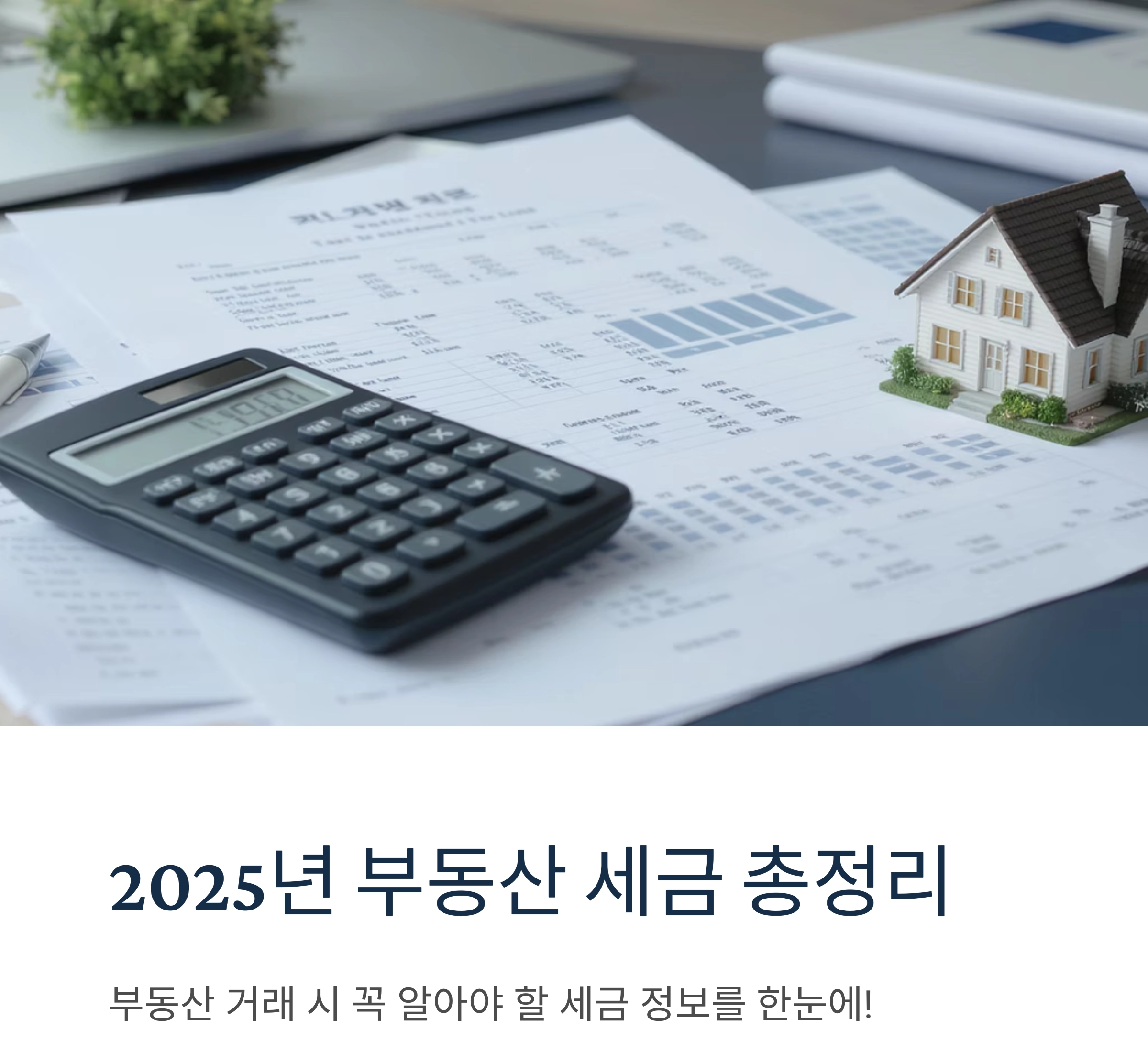 2025년 부동산 세금 총정리, 이것만 보면 끝!