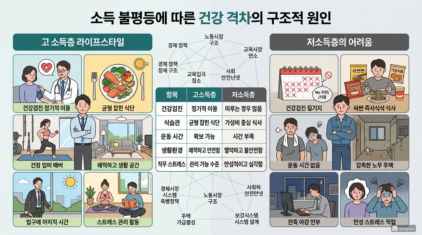 왜 소득별 건강 격차는 더 커지고 있나