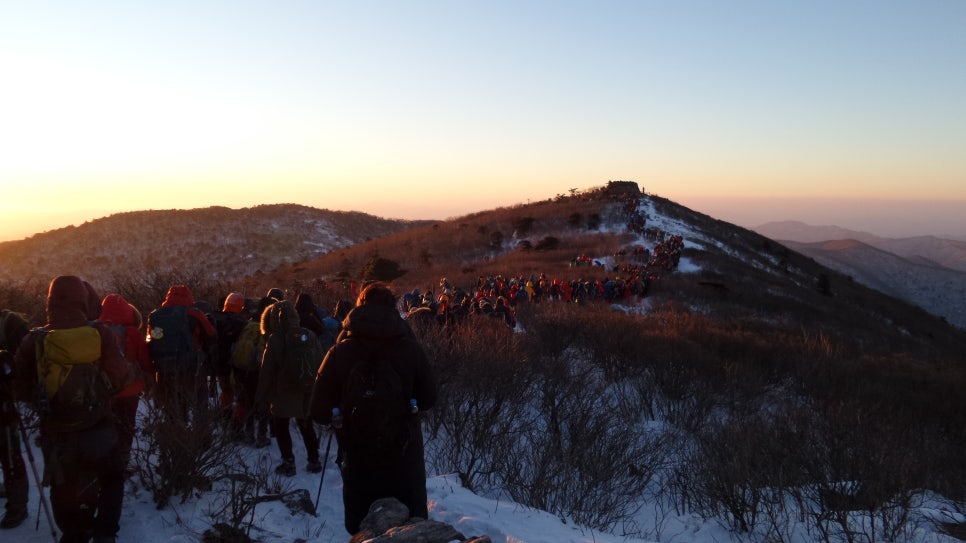 100대 명산 등산하기 아홉번째 영동의 쌍봉 태백산과 함백산