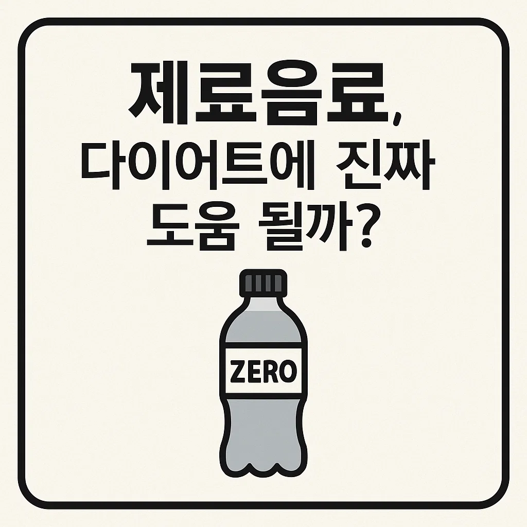 제로음료, 다이어트에 진짜 도움 될까? 감미료 종류부터 부작용까지