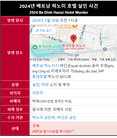 2024년 베트남 하노이 살인사건 개요