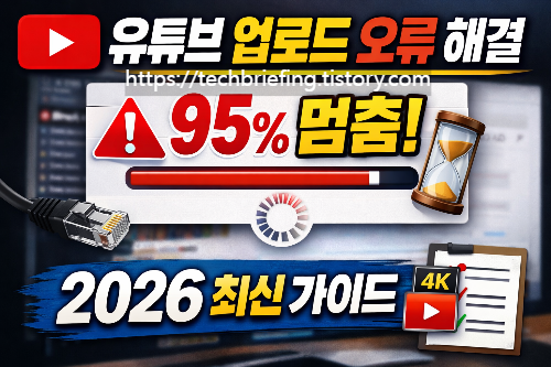 이미지 1. 유튜브 영상 업로드 오류 해결 방법 총정리