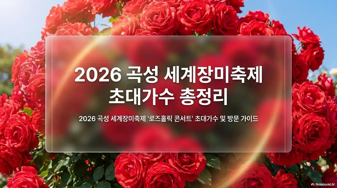 2026 곡성 장미축제 초대가수 총정리 글의 썸네일