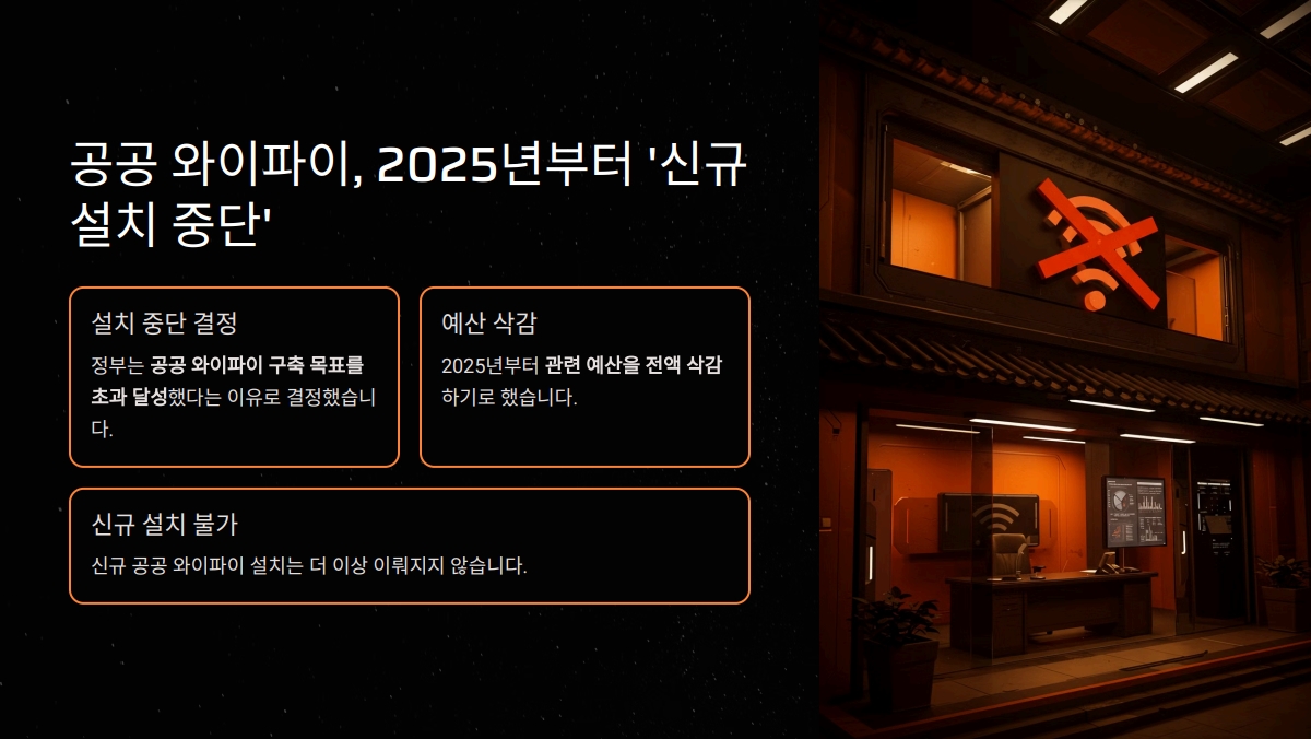 2025년 공공 와이파이 종료