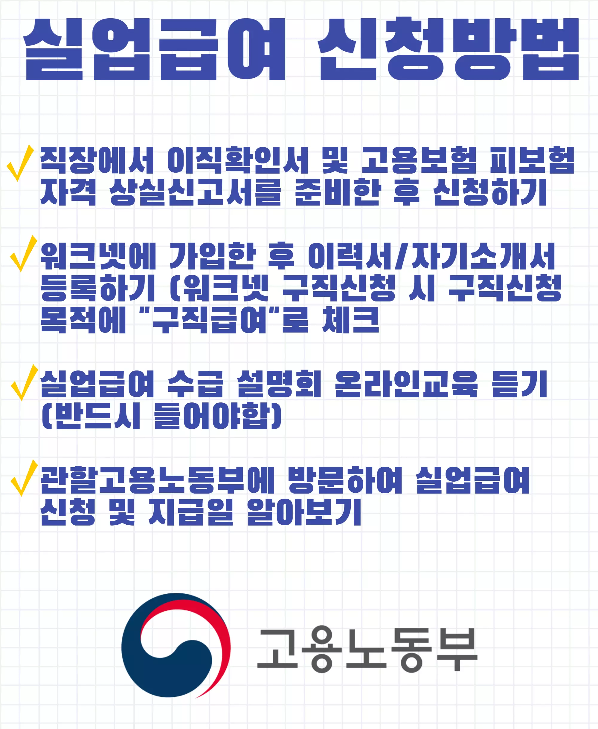 실업급여 신청방법