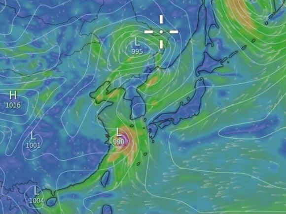 14호 태풍 넝파 예상 경로