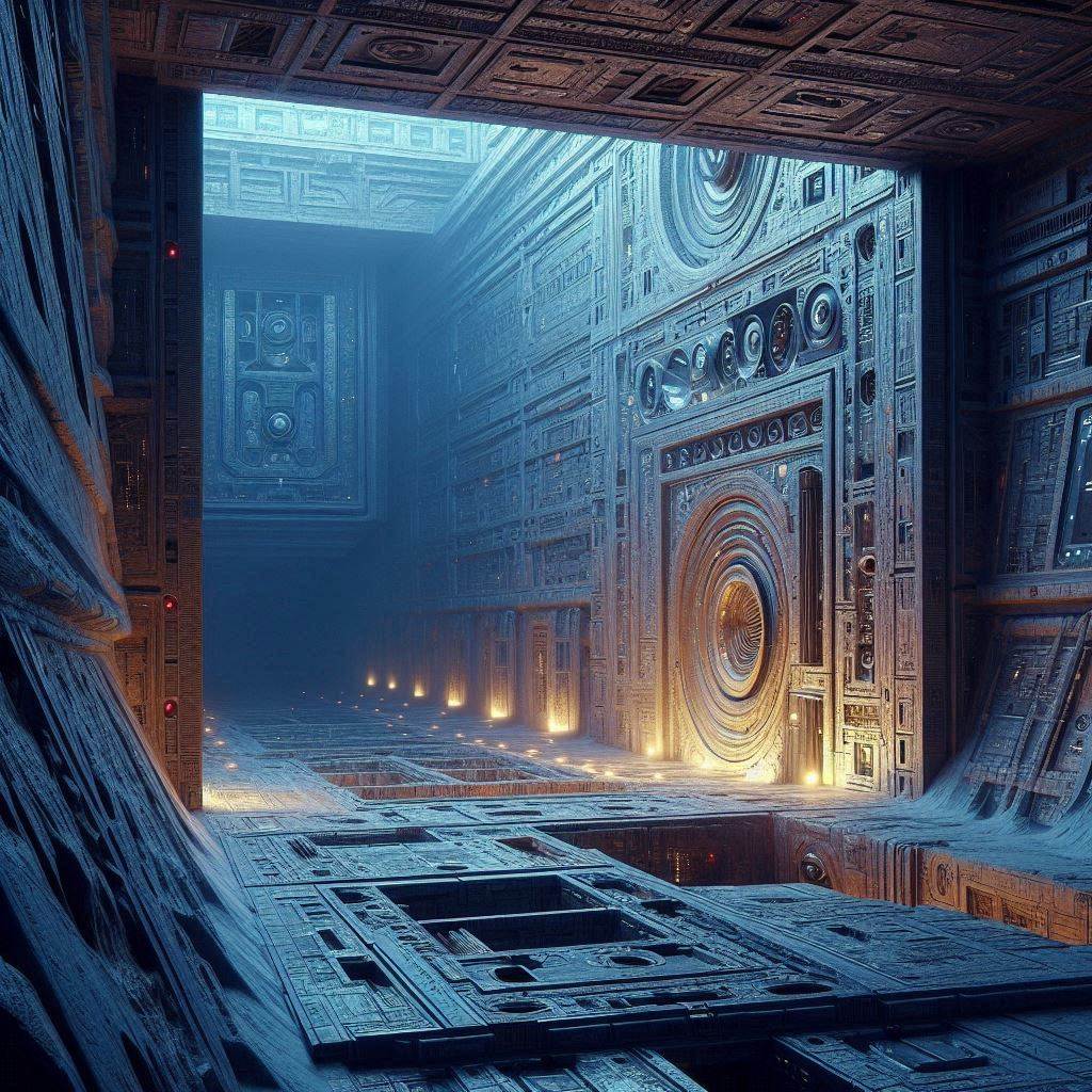 피라미드의 비밀 통로와 외계인의 기술