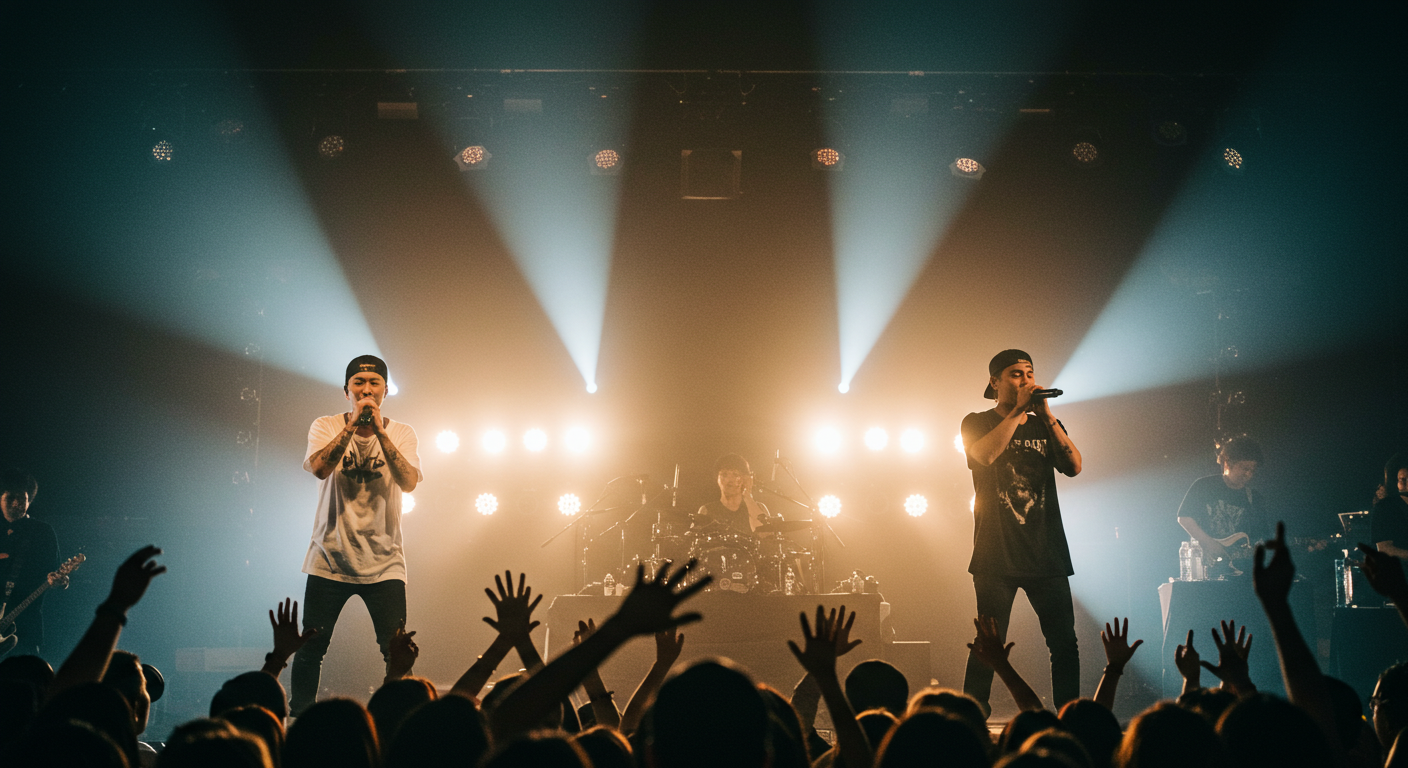 가수 노래하는 장면 이미지