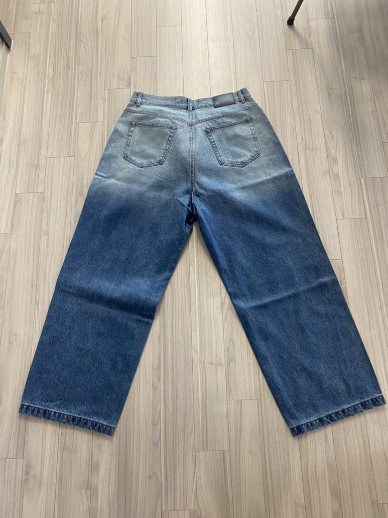 에러스익셉티드 (ERRORS EXCEPTED_EEC) DP992 왁스드 데님팬츠 (Mid Blue)