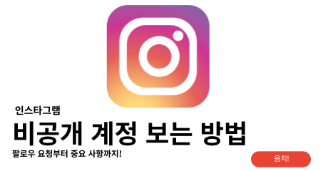 인스타 비공개 계정 보는법