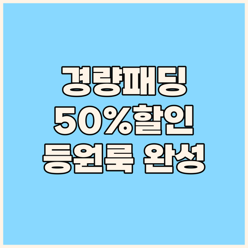 더센트럴 페리미츠 아동 경량패딩 배색