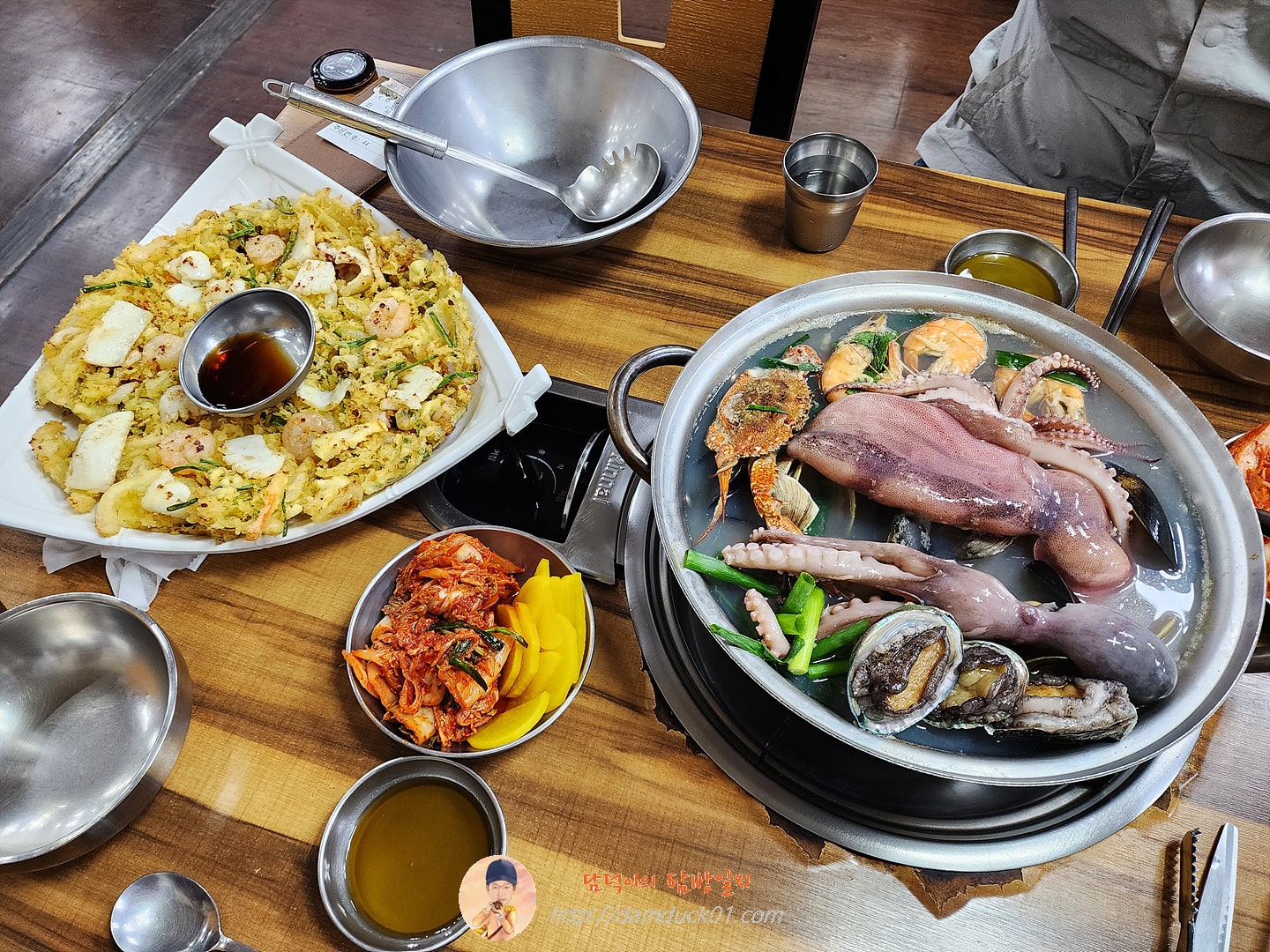 해물파전, 해물칼국수