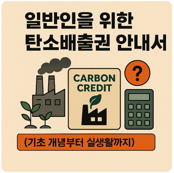 일반인을 위한 탄소배출권 안내서 이미지