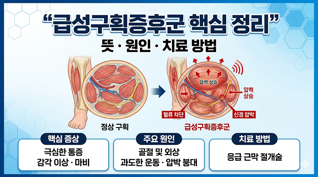 급성구획증후군 뜻 원인 치료 방법 알아보기