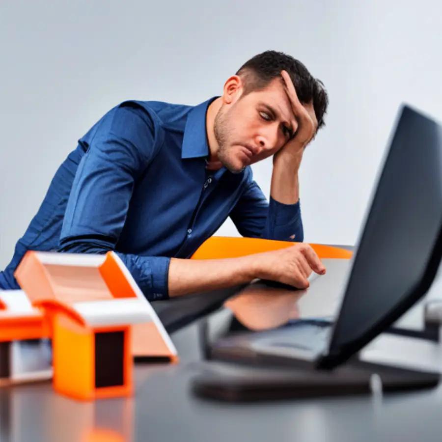 번아웃 상황을 표현한 그림 사진 입니다.