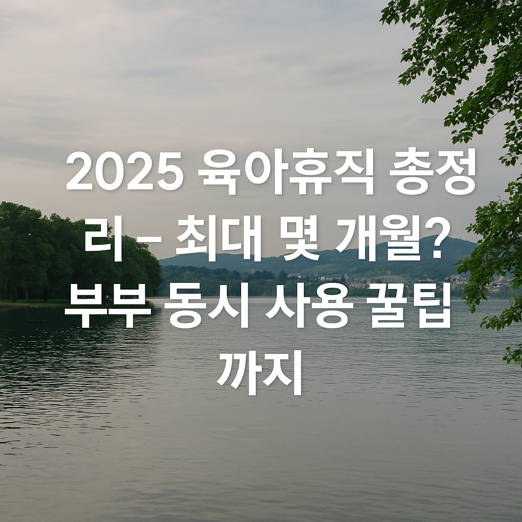 2025 육아휴직 총정리