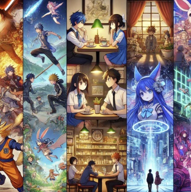 여러 장르의 일본 애니