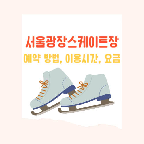 겨울철 서울의 재미 ; 2024 서울광장 스케이트 예약 방법, 이용시간, 요금