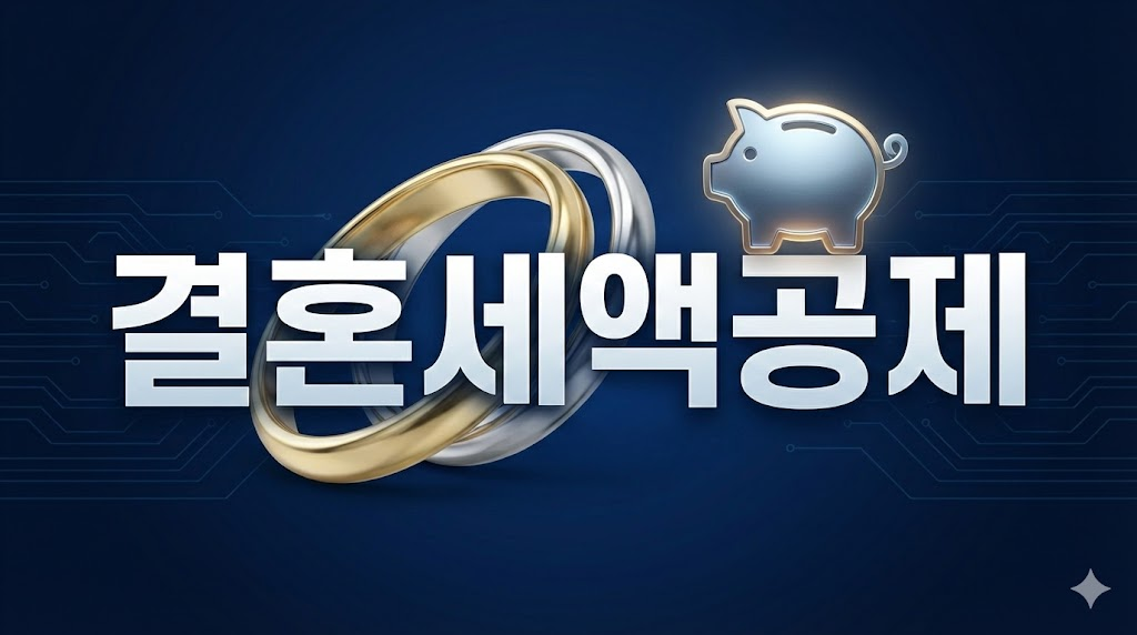 신설된 결혼세액공제 혜택 안내 디자인