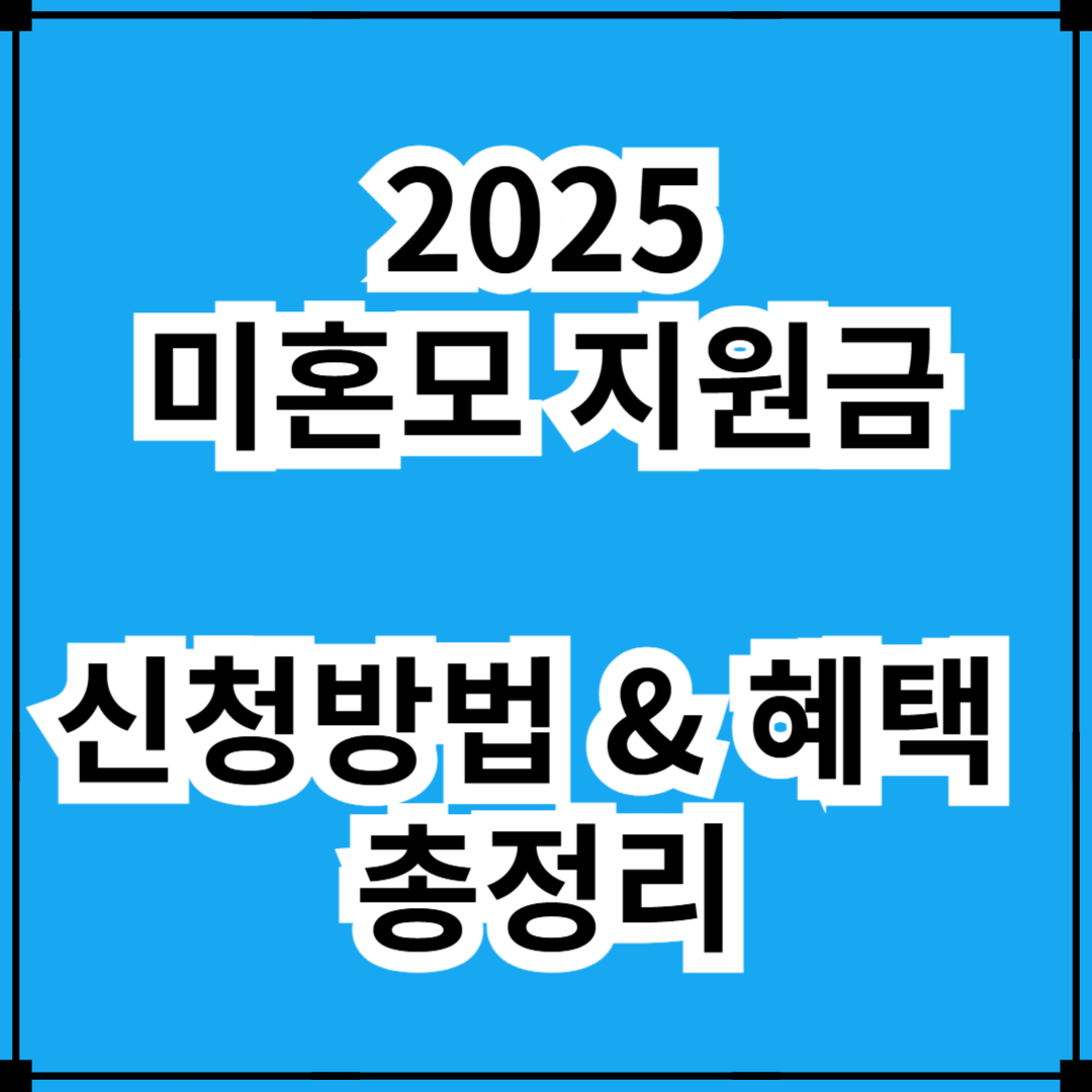2025 미혼모 지원금 신청방법 & 혜택 알기 쉽게 총정리