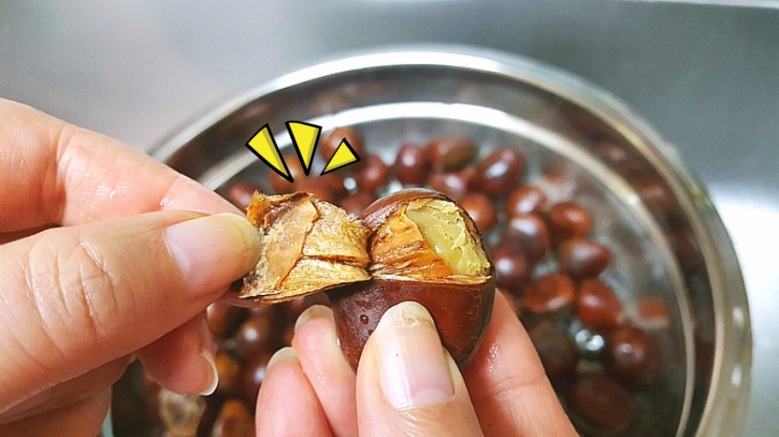 밤-껍질-쉽게-벗기는법