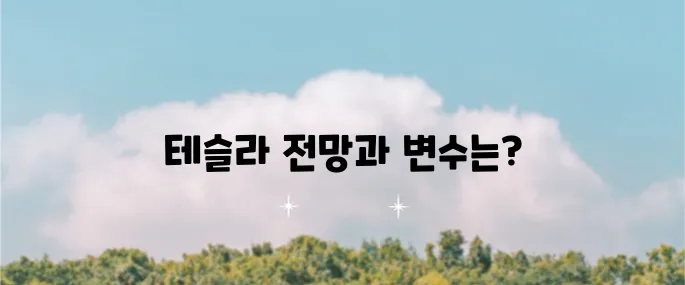 테슬라 주가 전망과 미래 산업의 가능성에 대해 알아보자, 트럼프 수혜주로서의 매력도 함께 살펴보자.