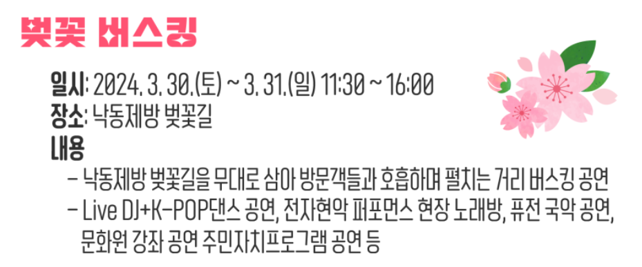 부산 낙동강 정원 벚꽃 축제