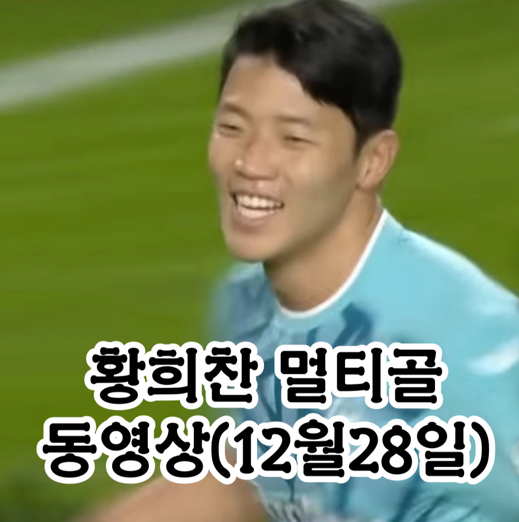 황희찬 멀티골 동영상-득점 단독 2위(12월28일)