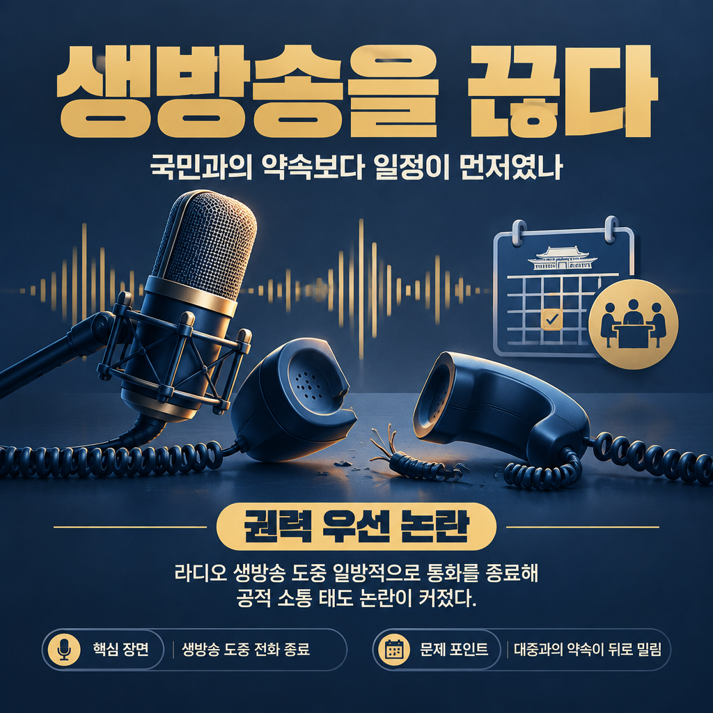 생방송을 끊다