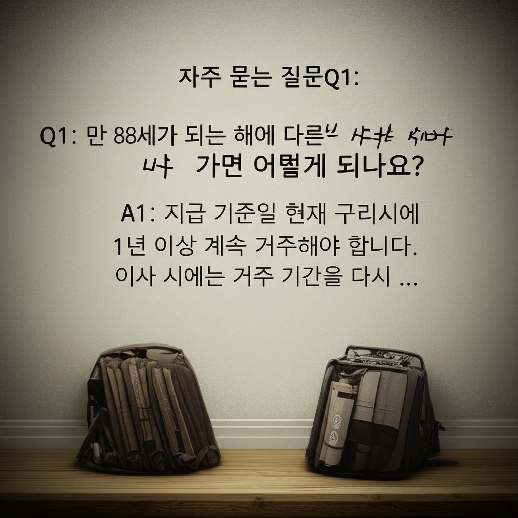 2025 구리시 만 88세 생일축하금..