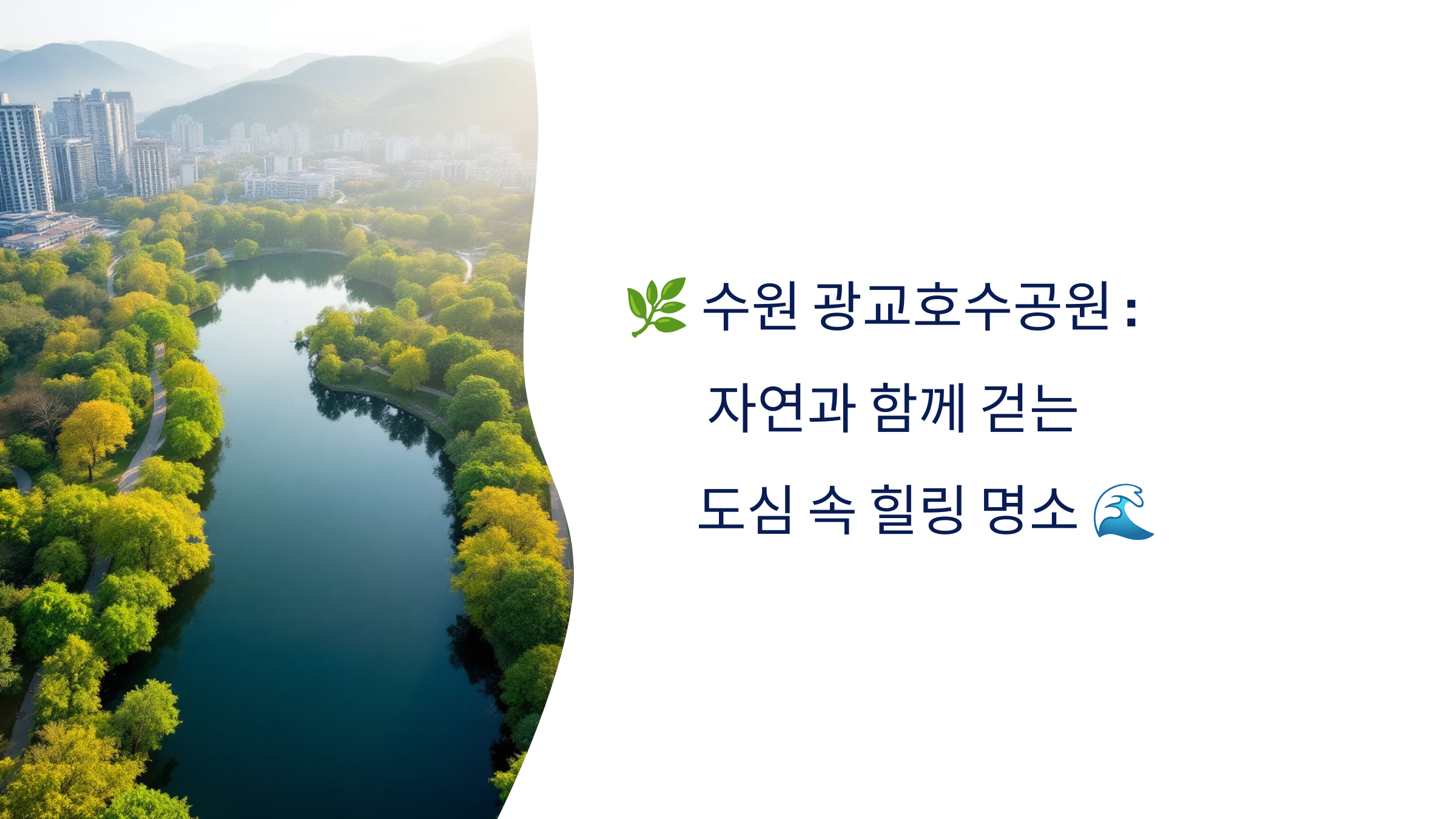 🌿 수원 광교호수공원 : 자연과 함께 걷는 도심 속 힐링 명소 🌊
