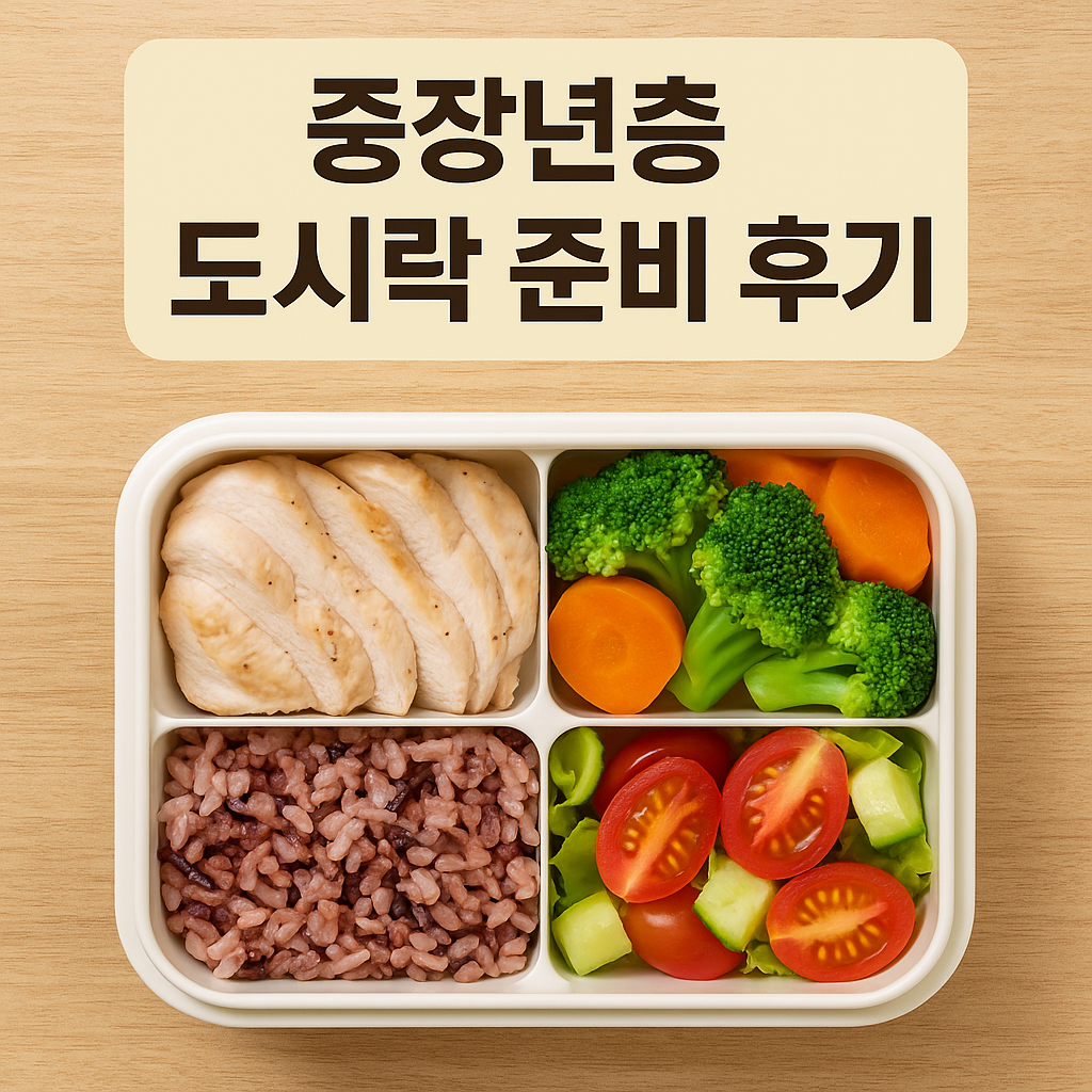 중장년층 도시락 준비 후기