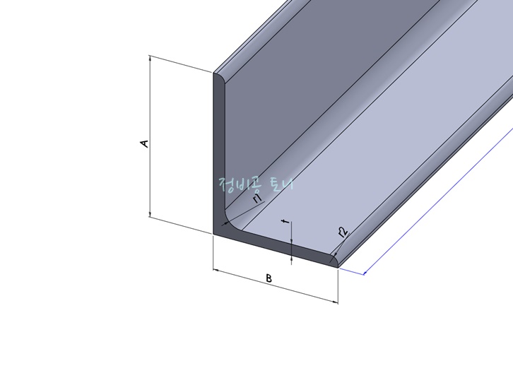 부등변ㄱ형강-Unequal Angles