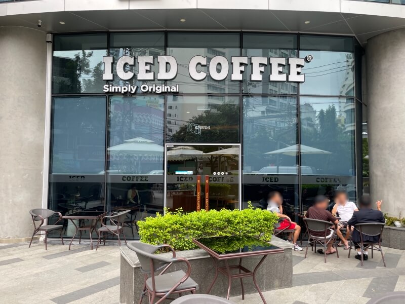 나트랑 카페 아이스드 커피 ICED COFFEE - 매장 입구