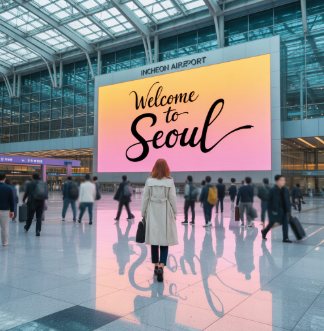 네오파킹이란? 인천공항 주차의 새로운 대안 섹션 이미지 - 인천 공항에서 가방을 들고 서있는 사람