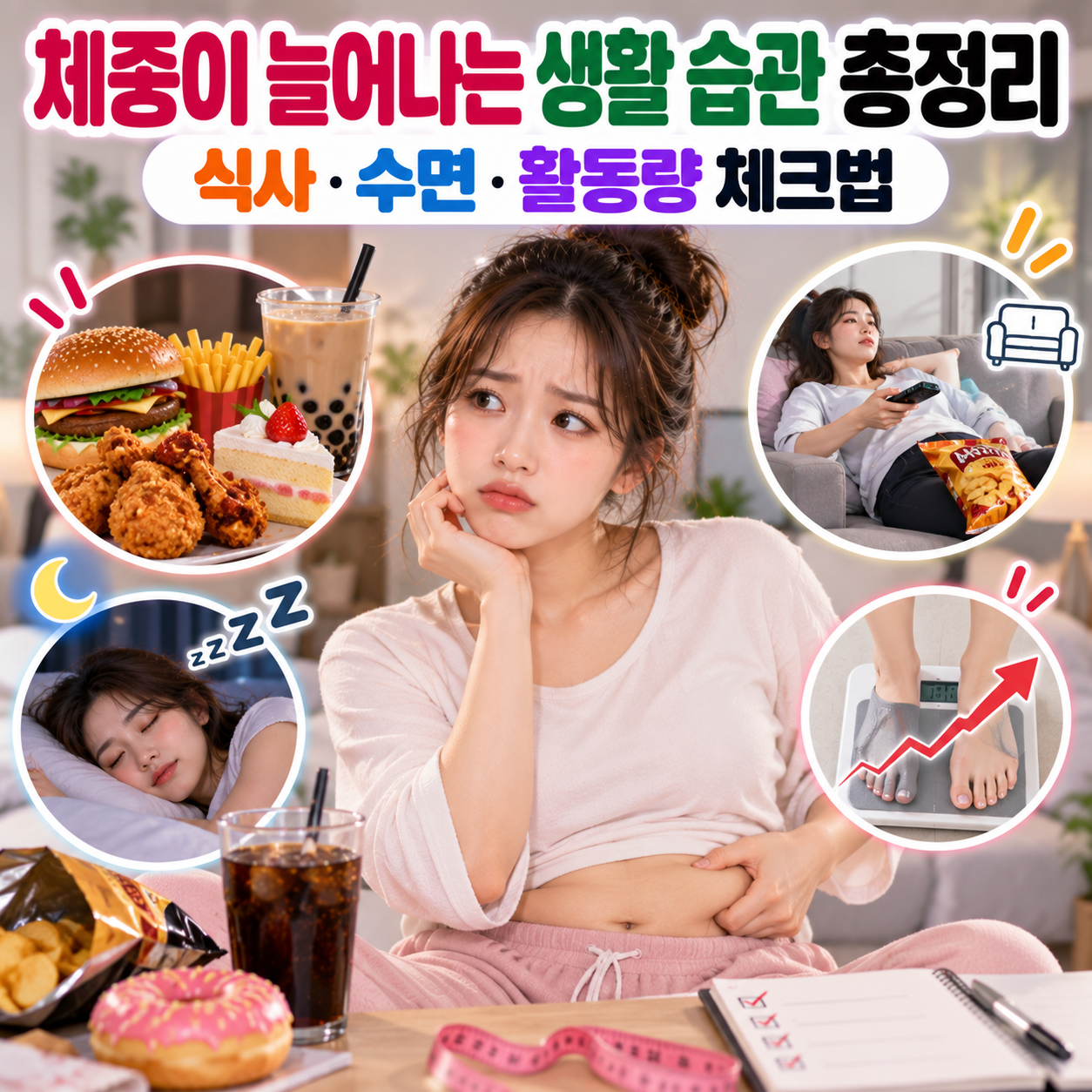 체중이 늘어나는 생활 습관